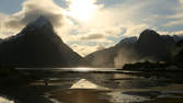 Time lapse clip - Mittre Peak at Milford Sound