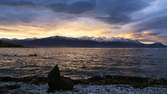 Time lapse clip - Heart shaped cloud and see monkey in New Zealand