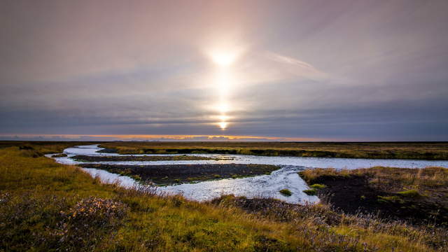 Iceland Scene With River