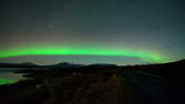 Time lapse clip - Northern Lights Time-Lapse Photography Vallarvegur