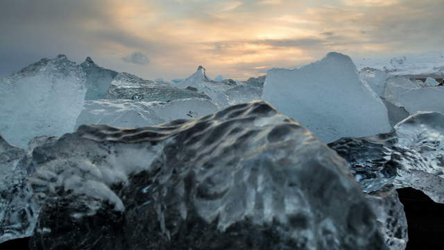 Diamond Beach Iceland UHD 6K Footage Video