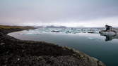 Time lapse clip - Glacier Lagoon Jokulsarlon - Wide Angle UHD 6K