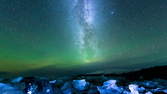 Time lapse clip - Diamond Beach Jökulsárlón - Royalty-Free Stock Footage Video UHD