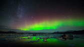 Time lapse clip - Iceland Time-Lapse Northern Lights UHD 4K, 6K Stock Footage Video