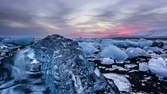 Time lapse clip - Diamond Beach Iceland Time-Lapse 6K, 4K Ultra HD Stockvideo