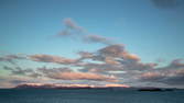 Time lapse clip - North Shore Iceland Red Clouds