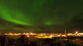 Time lapse clip - Northern Lights above Stykkishólmur