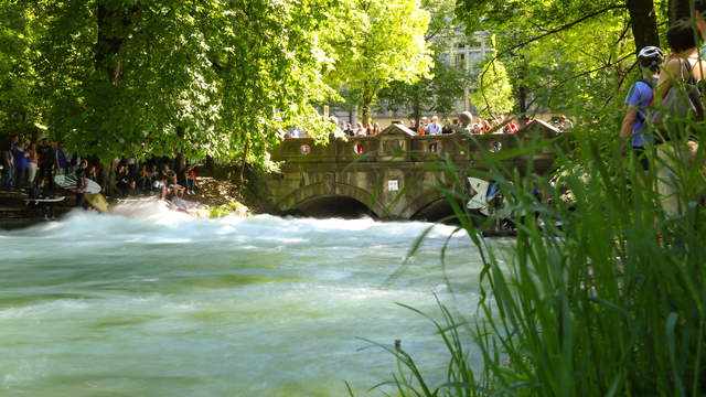 Ice Creek Surfer Wave Munich