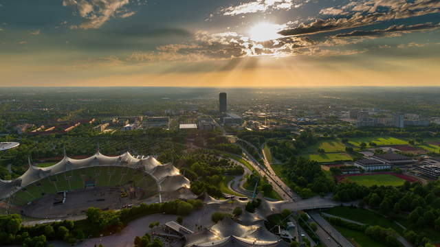 Olympia Cityscape Munich Day-Night