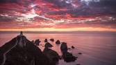 Time lapse clip - Nugget Point Lighthouse 4K