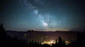 Time lapse clip - 4K Video Loop - Milky Way Austria
