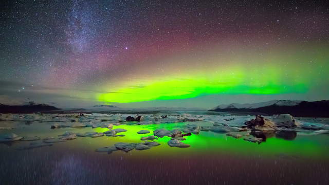 4K Video Loop - Aurora Borealis Iceland