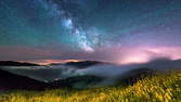 Time lapse clip - 4K Video Loop - Milky Way Alps