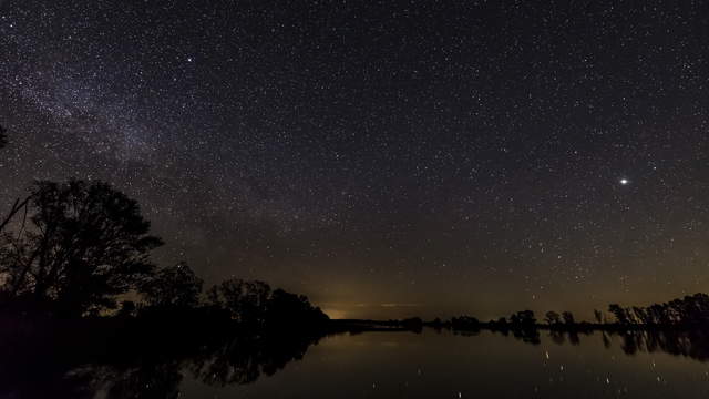 Moonrise Starry Night