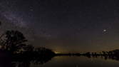 Time lapse clip - Moonrise Starry Night