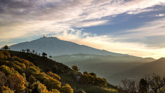 Sicily - Sunrise at Mt Etna