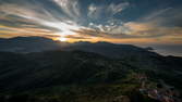 Time lapse clip - Sicily - Sunset at Polina