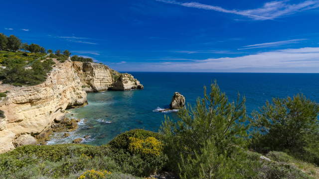 Algarve Carvoeiro Cliff Hyperlapse