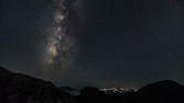 Time lapse clip - Milky way over the Diktigebirge on Crete