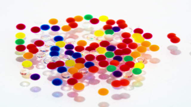 Water Beads Bowl Macro Shot