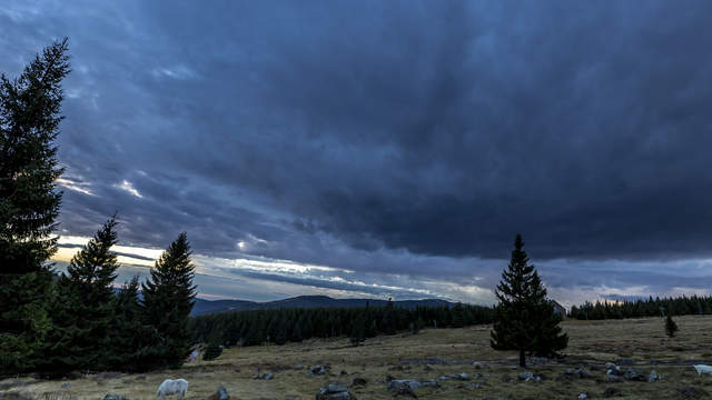 Blue hour in the Giant Mountains