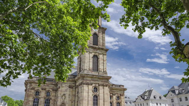 Saarbruecken Hyperlapse - Ludwigskirche Sideslide