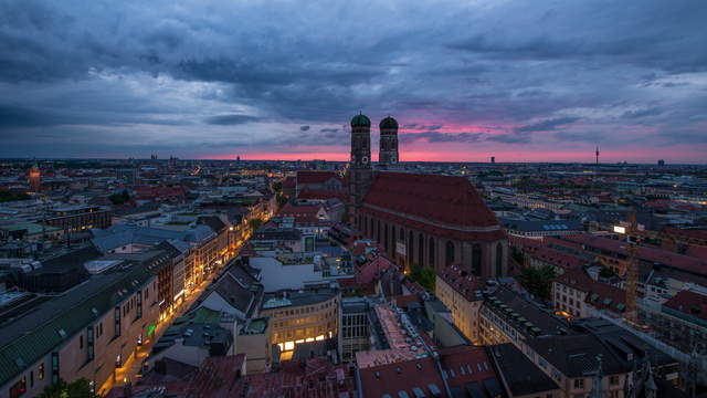 Munich Frauenkirche Day-Night