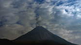 Time lapse clip - Volcano Colima in Moonlight