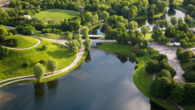 Lake at Olympia Areal Munich