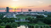 Time lapse clip - Sunset Olympic Stadion Munich