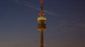 Time lapse clip - Olympic Tower Munich at Night