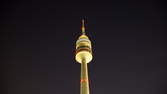 Time lapse clip - Olympic Tower with Startrails