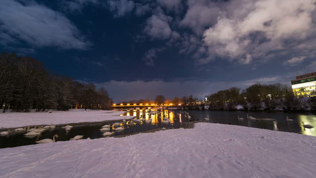 Winter Isar Munich