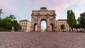 Time lapse clip - Arch of Victory Munich