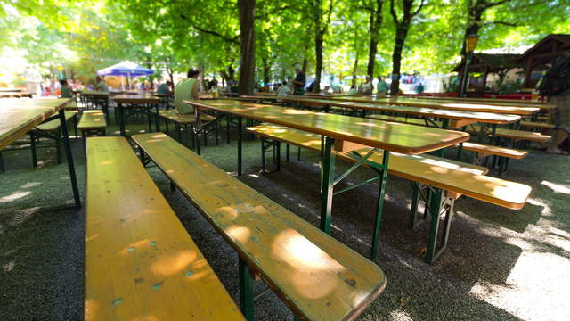 Beer Garden Shadows