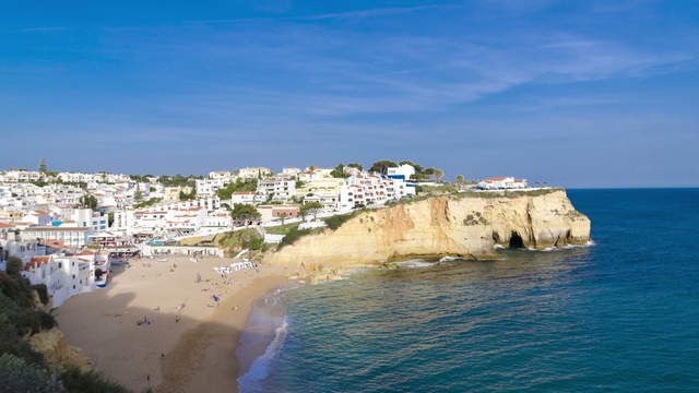Portugal Algarve Hyperlapse  cliff at Atlantic Ocean
