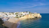 Time lapse clip - Portugal Algarve Hyperlapse  cliff at Atlantic Ocean