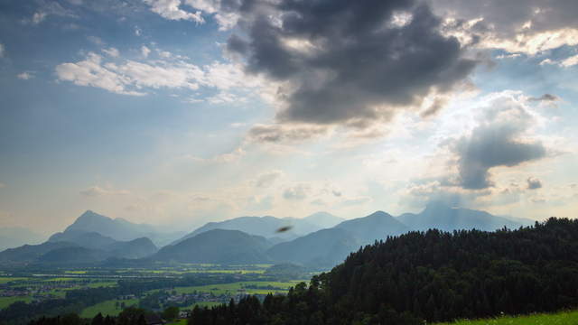 Valley of River Inn Mountains