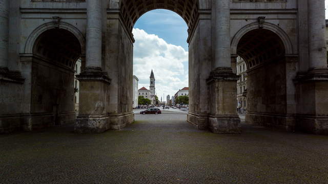 Hyperlapse Siegestor Munich