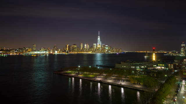 New York Skyline Hudson River