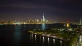 Time lapse clip - New York Skyline Hudson River