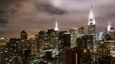 Time lapse clip - New York Skyline Night