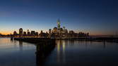 Time lapse clip - Sunrise New York City