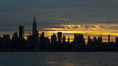 Time lapse clip - Sunrise NYC Skyline Zoom
