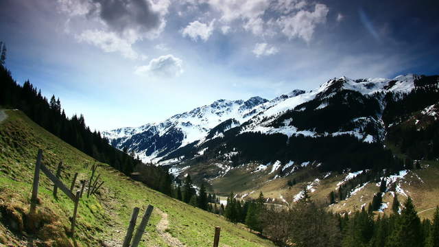 Cloud Shadows in the Alps