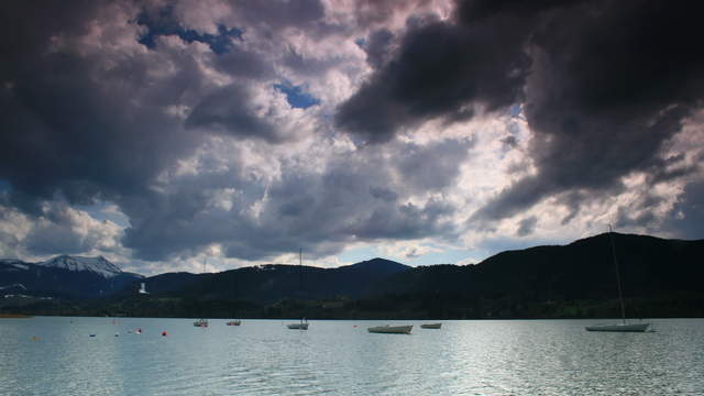 Lake with Boats