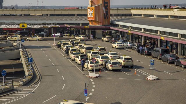 Taxi rank at Tegel airport