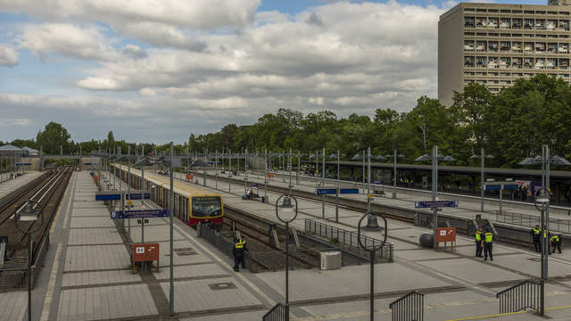 DFB Cup Final 2019 - Arrival of the fans at the S-Bahnhof Olympiastadion