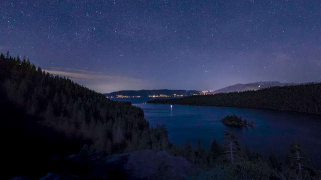 Starry Night Over Emerald Bay, Lake Tahoe