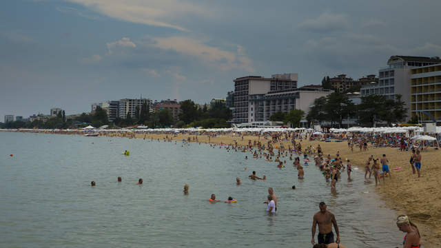 At the beach